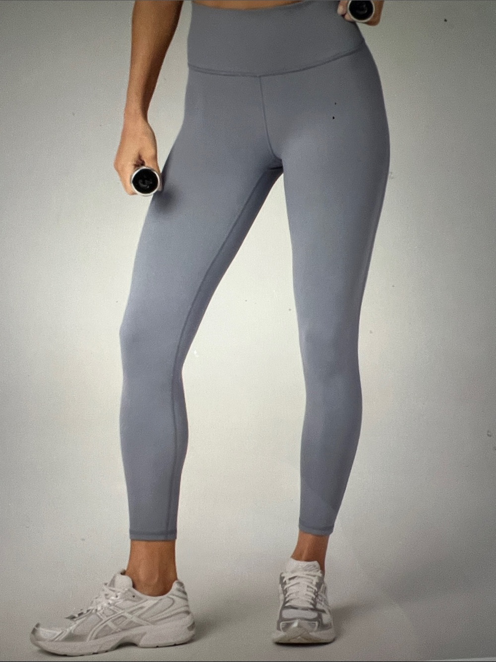 Fabletics PowerHold Gray High-Waist Active Leggings